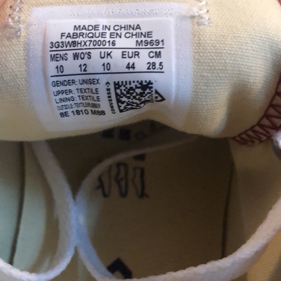 Converse All-Star Low Top Burgundy Mens 10 - Picture 5 of 6